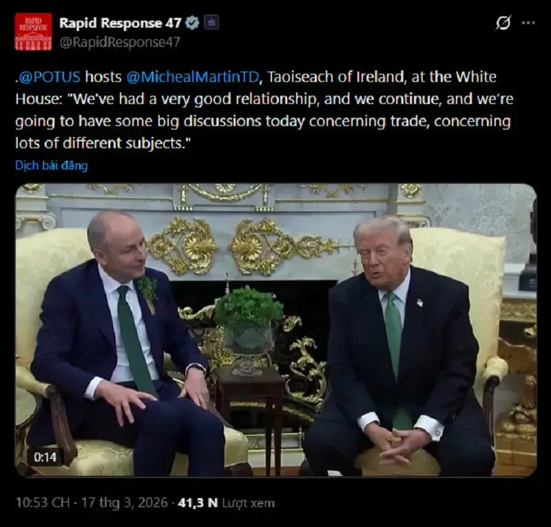 &Ocirc;ng Trump ho&atilde;n chuyến gh&eacute; thăm Trung Quốc để tập trung vấn đề Iran