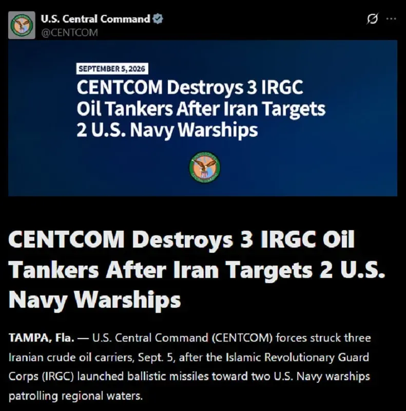 Đ&aacute;p trả IRGC, Hoa Kỳ tấn c&ocirc;ng 3 t&agrave;u chở dầu th&ocirc; ph&iacute;a Iran