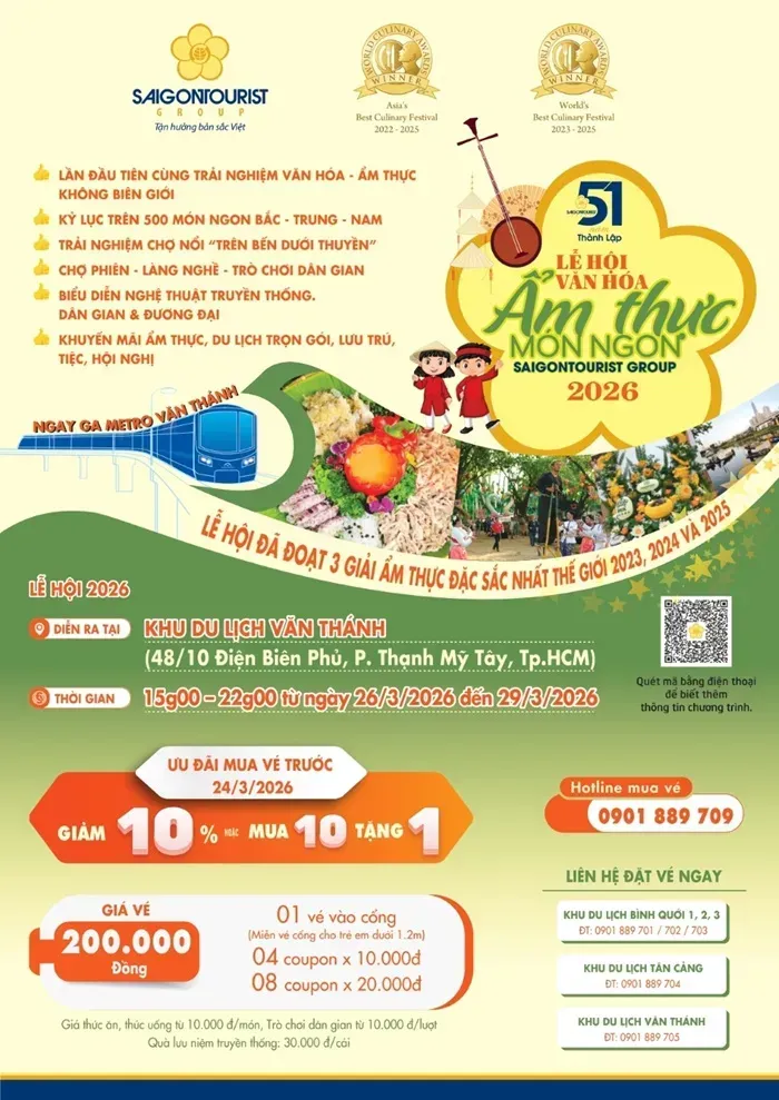 Hơn 500 m&oacute;n đặc sắc ba miền g&oacute;p mặt tại lễ hội ẩm thực Văn Th&aacute;nh