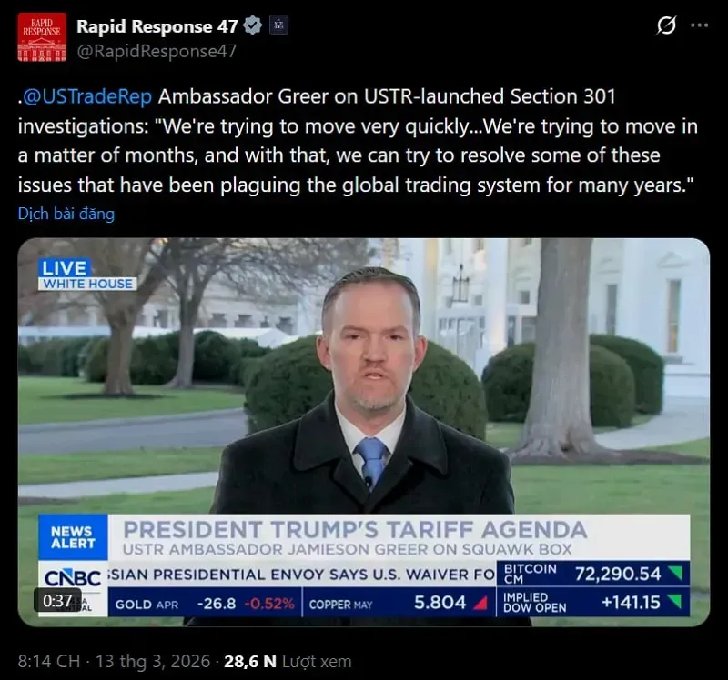 Ch&iacute;nh phủ Hoa Kỳ đề xuất doanh nghiệp d&ugrave;ng tiền ho&agrave;n thuế thưởng cho lao động