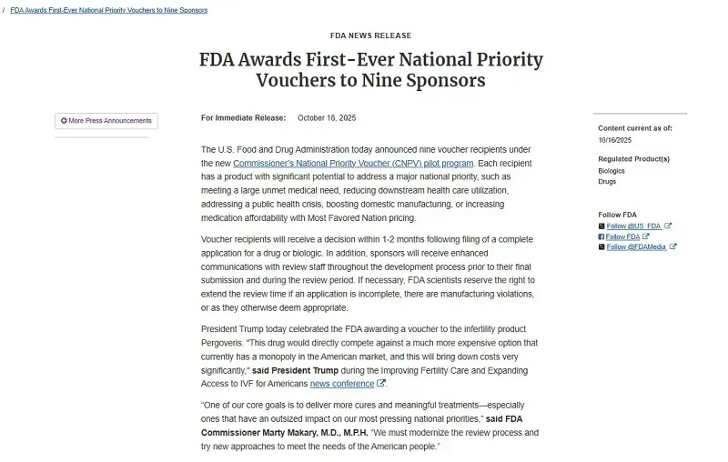 FDA thúc đẩy phê duyệt nhanh thuốc điều trị ung thư, vô sinh