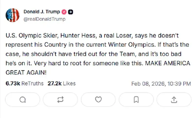 Trump chỉ tr&iacute;ch vận động vi&ecirc;n Olympic v&igrave; ph&aacute;t ng&ocirc;n ảnh hưởng Hoa Kỳ