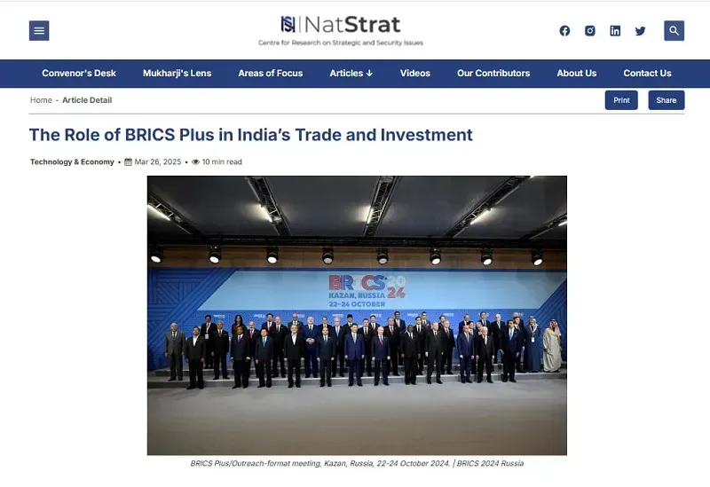 Ấn Độ kêu gọi BRICS giải quyết thâm hụt thương mại giữa lúc căng thẳng với Hoa Kỳ