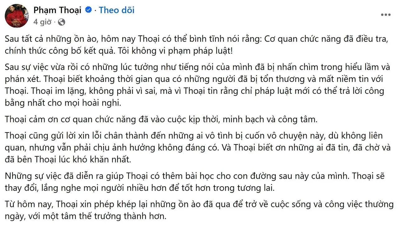Vụ từ thiện “Mẹ bé Bắp - Phạm Thoại” không khởi tố hình sự