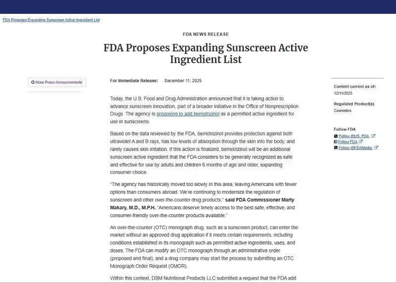 fda-de-xuat-cho-phep-su-dung-kem-chong-nang-chua-bemotrizinol-tai-hoa-ky-2.webp FDA đề xuất cho phép sử dụng kem chống nắng chứa bemotrizinol tại Hoa Kỳ