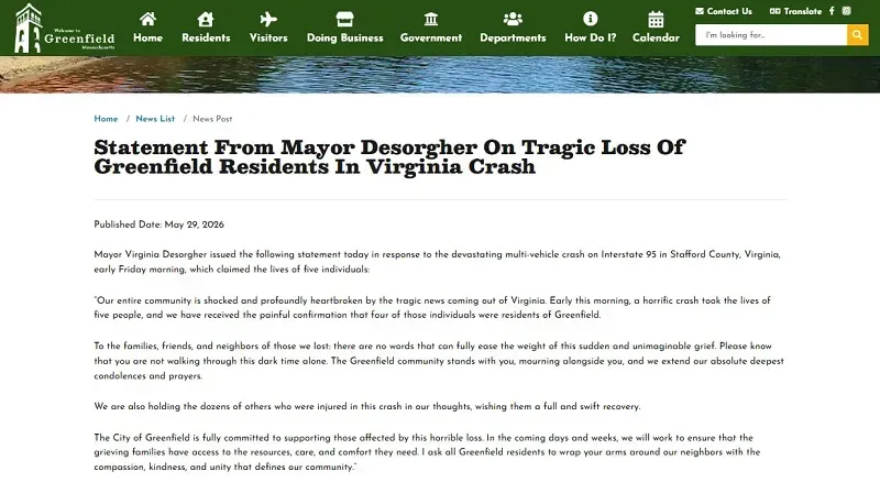 Virginia: Tai nạn thảm khốc tr&ecirc;n cao tốc, 5 người thiệt mạng, 44 người bị thương