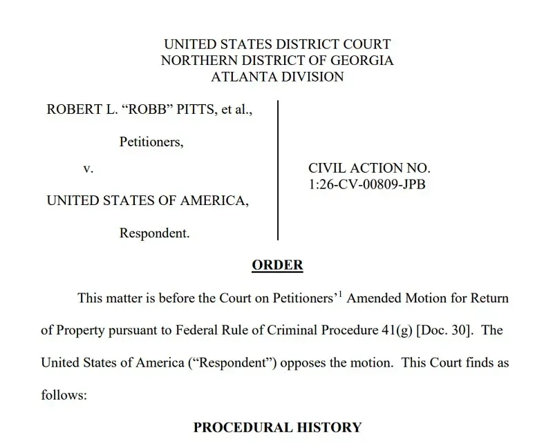 Georgia: Quận Fulton chưa thể &ldquo;đ&ograve;i&rdquo; lại t&agrave;i liệu bầu cử từ FBI