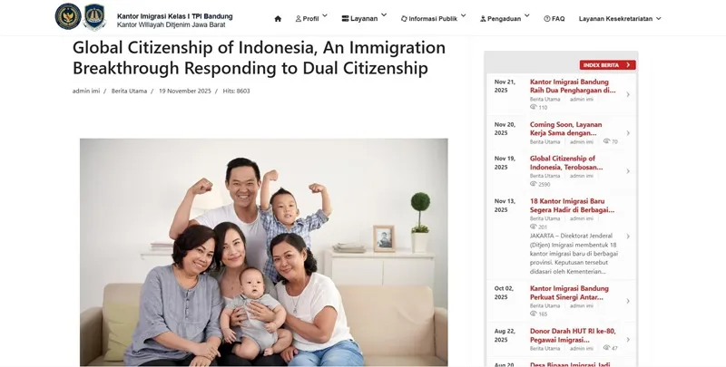 Chính phủ Indonesia giới thiệu GCI: Giải pháp mới cho vấn đề song tịch
