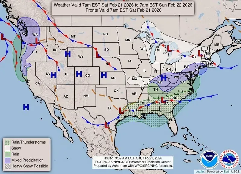 Hoa Kỳ: Hơn 50 triệu người nguy cơ đối mặt siêu bão tuyết Hoa Kỳ: Hơn 50 triệu người nguy cơ đối mặt siêu bão tuyết
