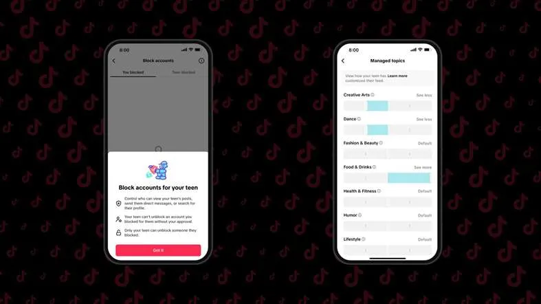 TikTok cho phép phụ huynh theo dõi hoạt động tài khoản của con 