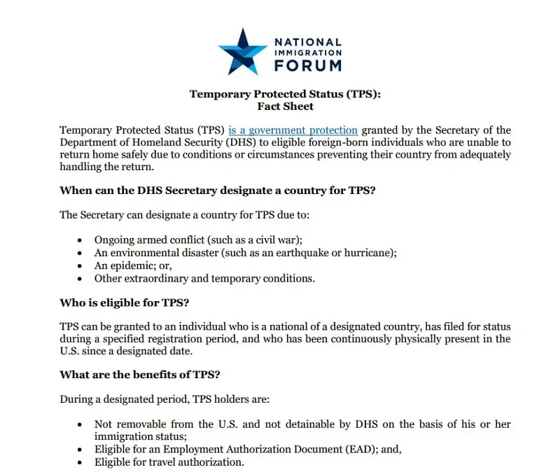 Khoảng 60.000 người nhập cư Hoa Kỳ đối mặt nguy cơ bị trục xuất