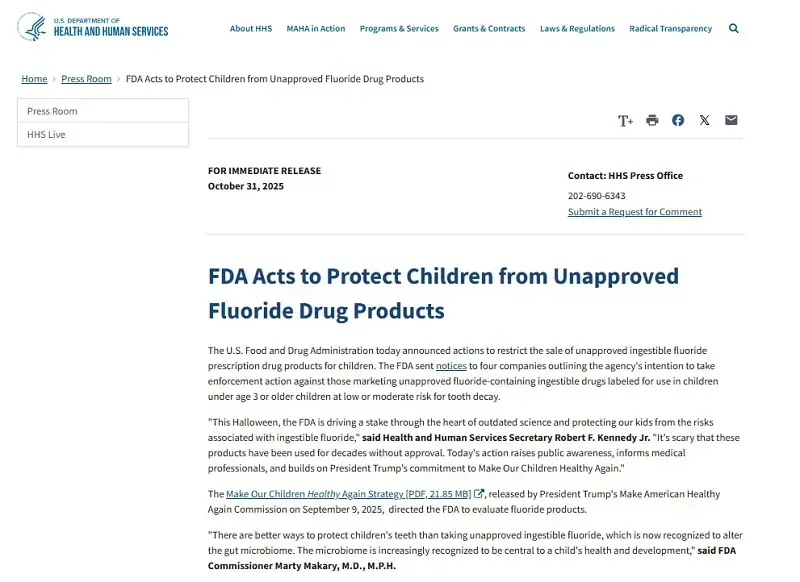 fda-han-che-ban-san-pham-chua-fluoride-chua-phe-duyet-cho-tre-2.webp FDA hạn chế bán sản phẩm chứa fluoride chưa phê duyệt cho trẻ