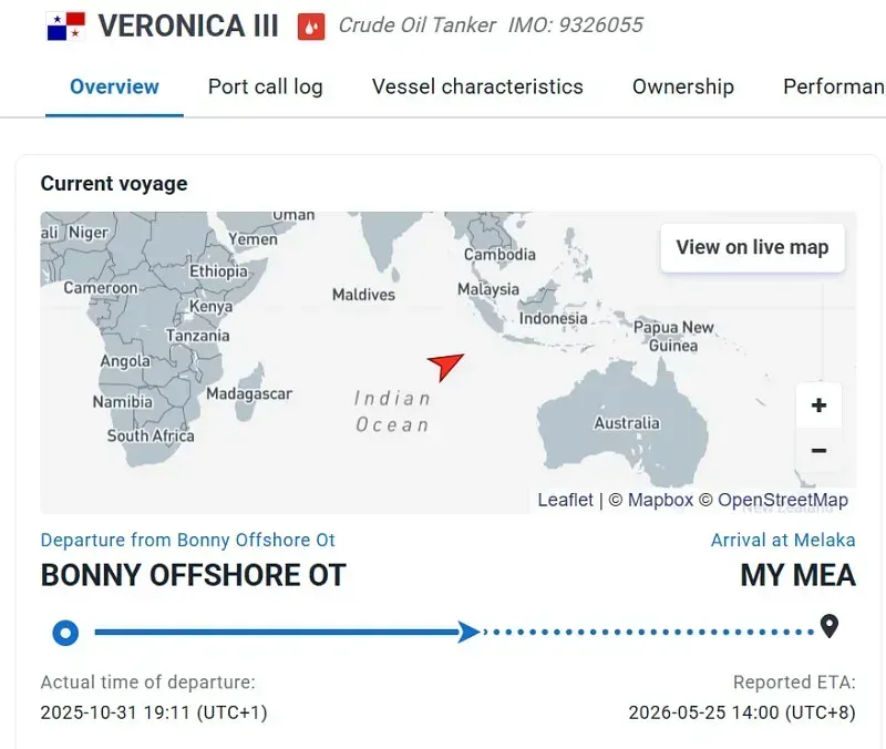 Hoa Kỳ chặn bắt th&ecirc;m t&agrave;u chở dầu ở Ấn Độ Dương