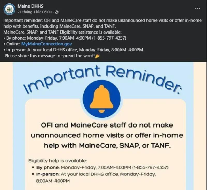 Bang Maine - mục ti&ecirc;u mới trong chiến dịch trục xuất của ch&iacute;nh quyền Trump?