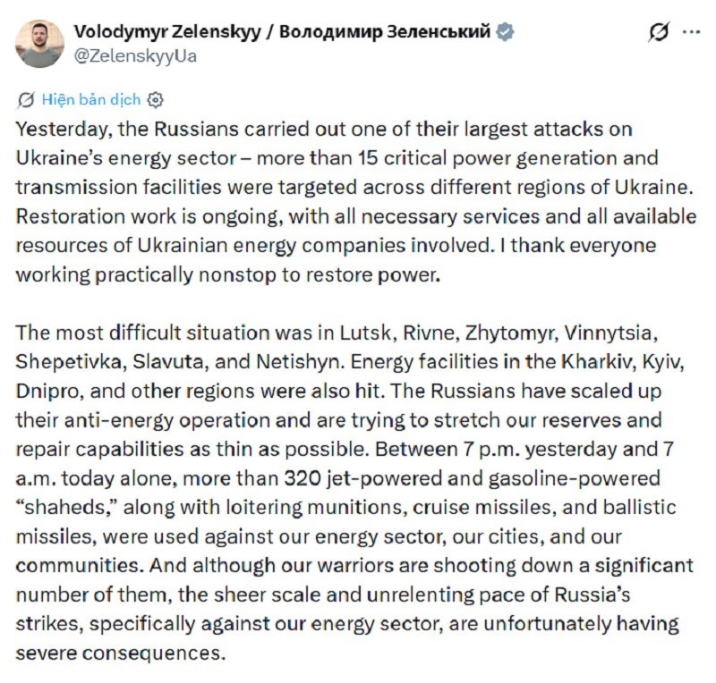 &Ocirc;ng Zelenskyy k&ecirc;u gọi Hoa Kỳ thực thi lệnh trừng phạt Nga