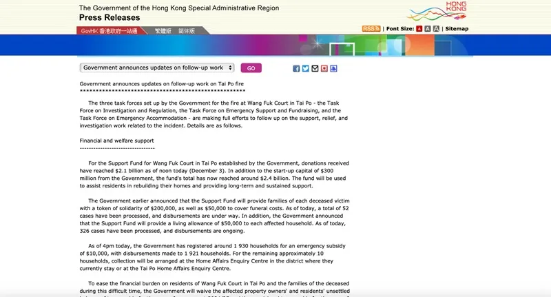 Bắt giữ thêm nghi phạm trong vụ cháy chung cư ở Hong Kong