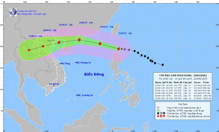 Việt Nam hạn chế tàu thuyền hoạt động trước siêu bão Ragasa