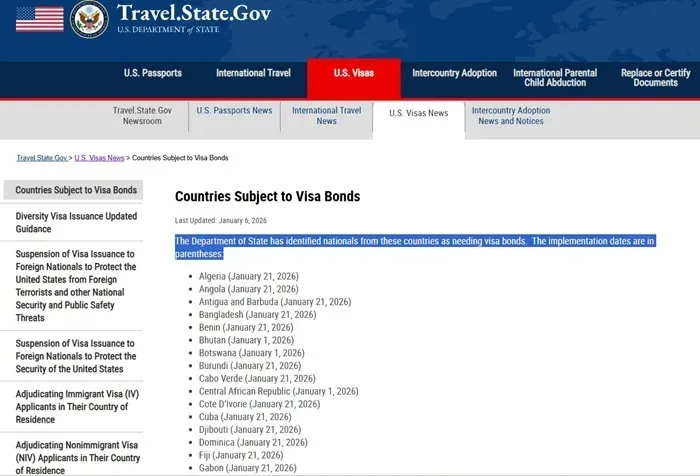 hoa-ky-dua-venezuela-cung-24-quoc-gia-vao-chinh-sach-dat-coc-visa-1.webp Hoa Kỳ đưa Venezuela cùng 24 quốc gia vào chính sách đặt cọc visa