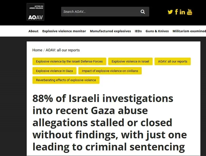 Israel bị cáo buộc bao che quân đội thực hiện tội ác chiến tranh ở Gaza