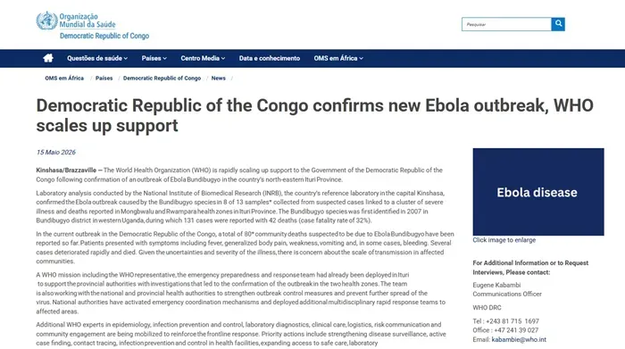 Dịch bệnh Ebola b&ugrave;ng ph&aacute;t trở lại tại Congo, 65 ca tử vong